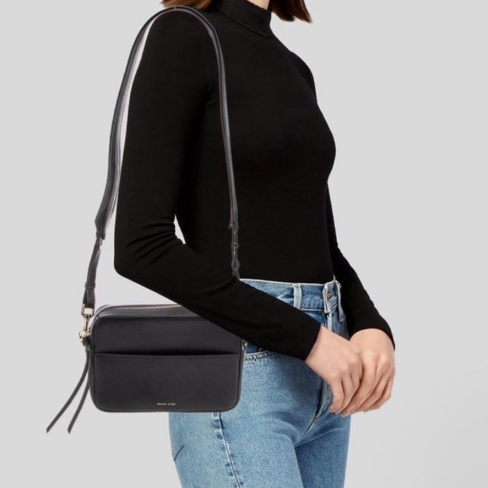 🎉WEEKEND SALE🎉Anine Bing Solid Black Alice Bag - Picture 6 of 15